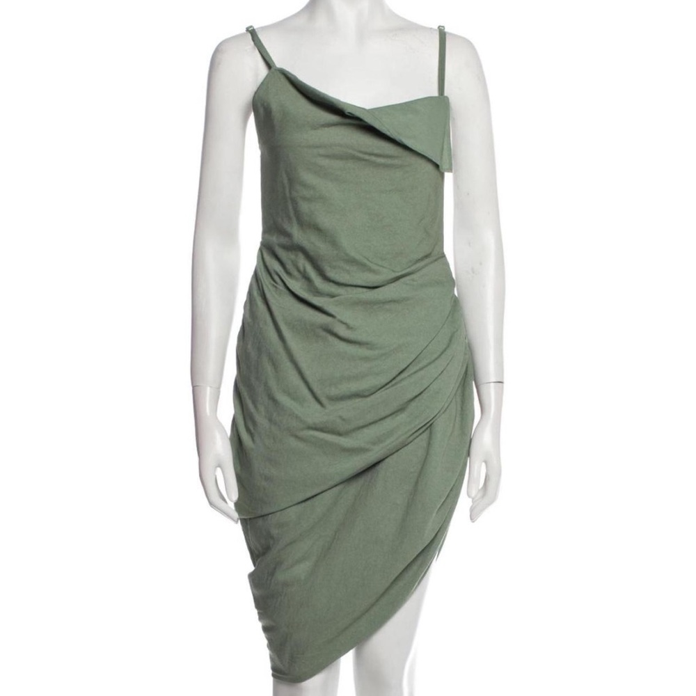 Jacquemus Asymmetrical Green Dress